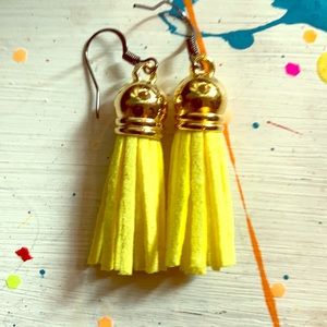 Yellow ear rings